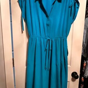 Maggy London Vibrant Blue Midi Dress